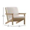 Flash Furniture Natural Cedar Poly Resin Deep Chair-Cream Cushions JJ-C14021-BR-GG